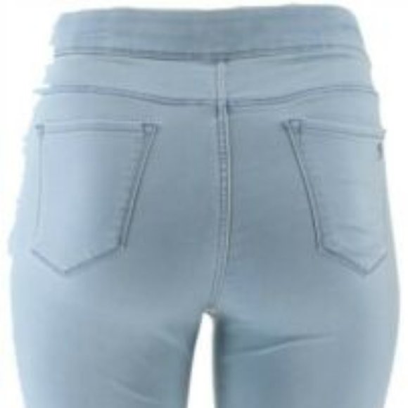 NWT MARTHA STEWART ZIP ANKLE JEANS LIGHT INDIGO - Picture 4 of 14